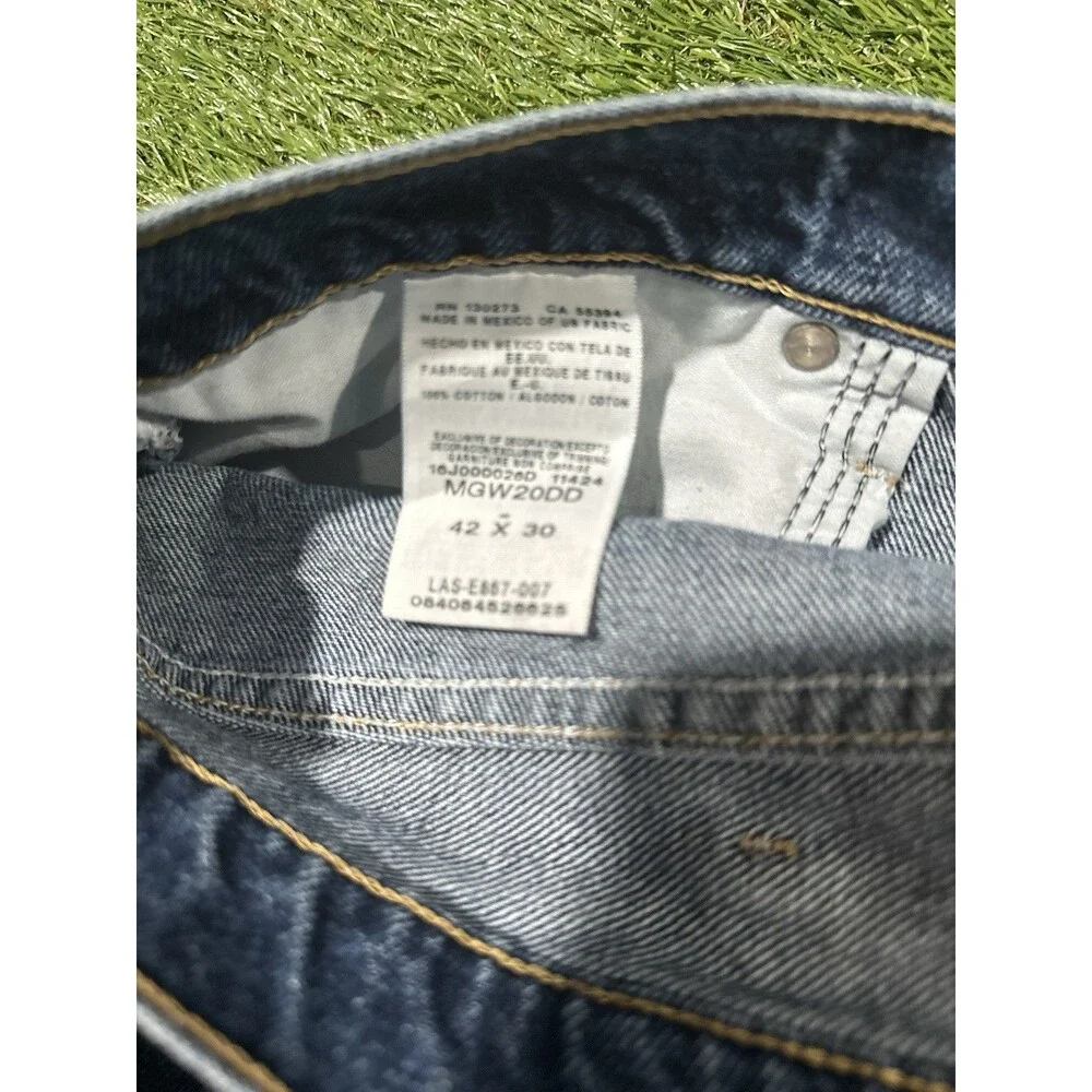 Genuine Wrangler Regular Fit Blue Jeans Size 42x30 Great Condition